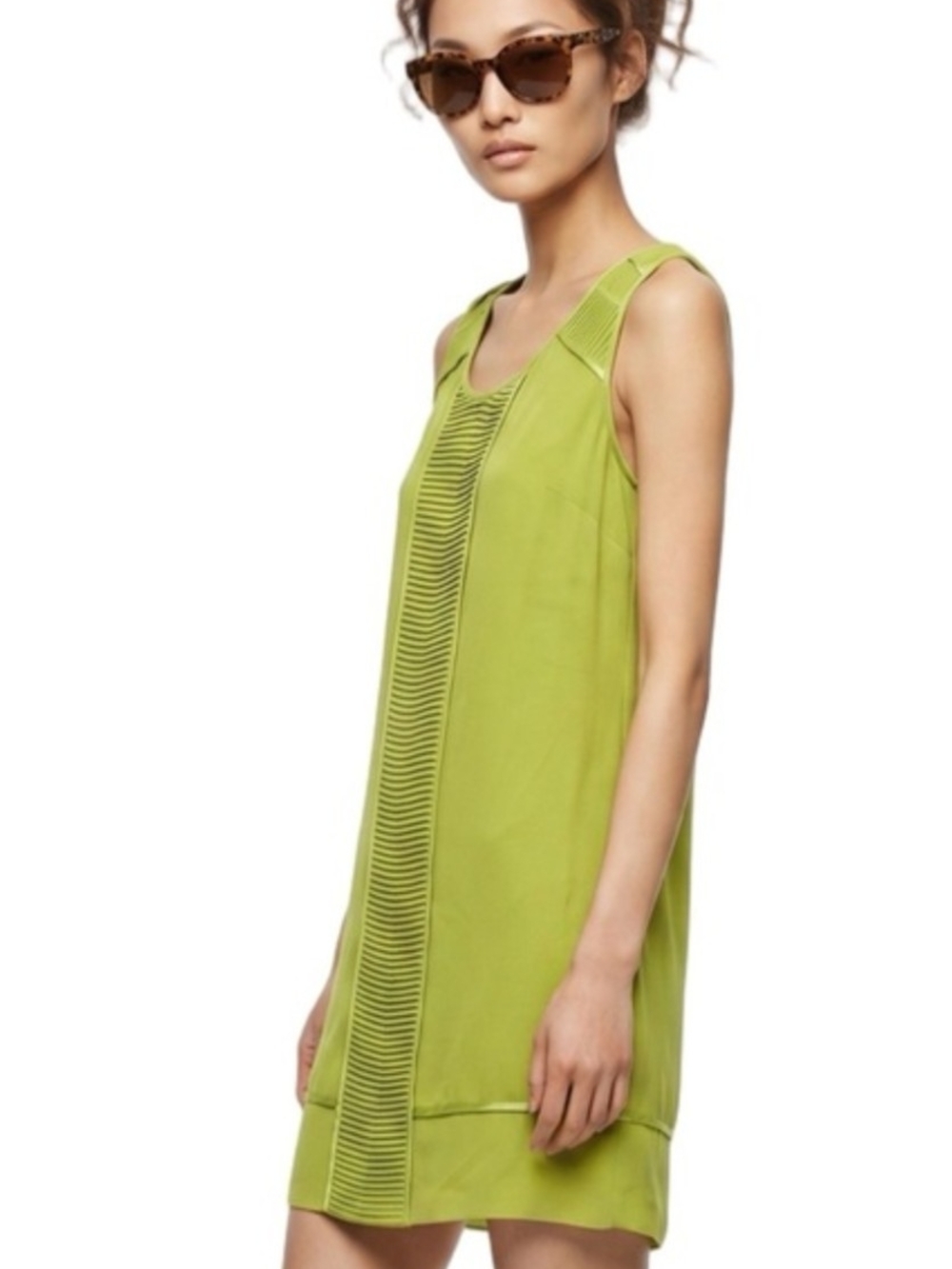 NWT Kenneth Cole New York Green Shift Dress | Size Small